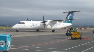 preview picture of video 'Air New Zealand ► Bombardier Q300 ► Startup - Taxi - Takeoff ✈ Tauranga Airport'