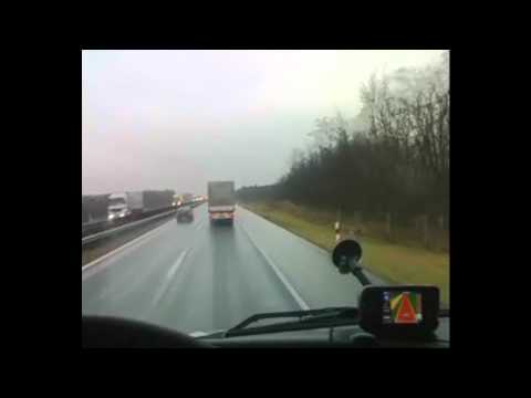 500 hp Volvo FH 12 Truck driving in hungary