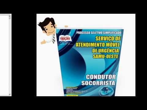 Apostila SAMU - OESTE /MG 2015 - Condutor Socorrista