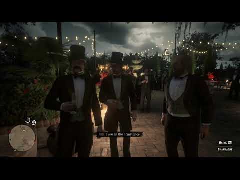 All Possible Conversations With Unique Characters At Saint Denis Mayor Party - Red Dead Redemption 2