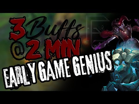 THREE BUFFS AT 2 MINUTES?! Early Game Shaco Strategy - Korean Genius @shac0time