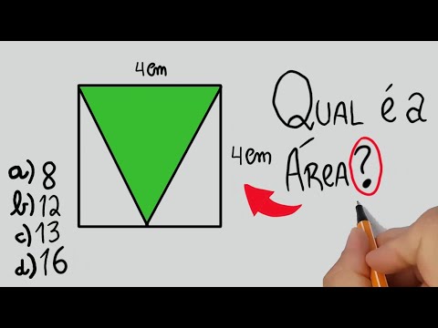 👽 BASIC MATHEMATICS | areas – plane geometry – area of ​​a triangle and area of ​​a square exercises