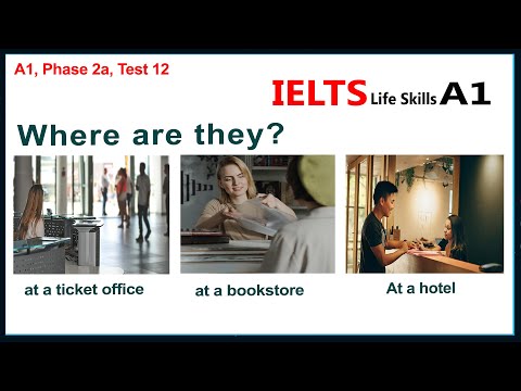 IELTS Life Skills A1 Listening Test 12 ►  New 🇬🇧