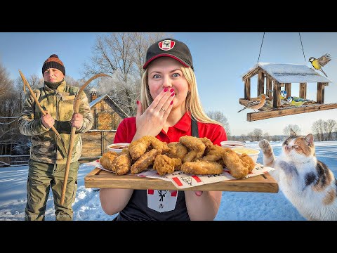 ЛИПОВЫЙ ХУТОР И ДОЛГОЖДАННЫЙ ПРОЕКТ: восстановление ДОМА В ЛЕСУ и МОЛОДЁЖНОЕ БЛЮДО, КОРМУШКА В - 20°