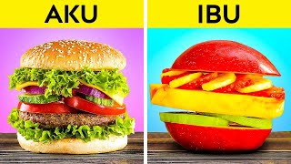 Download lagu KIAT KEREN DENGAN MAKANAN || Tantangan Makanan Terbaik oleh 123 GO Like! mp3