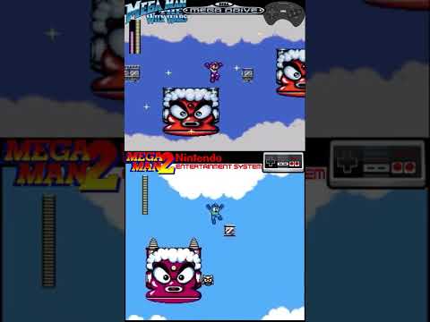 Classic VS Remake #14 - Mega Man 2 NES - Air Man Stage VS Sega Megadrive
