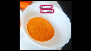Summer recipe|Homemade organic Carrot Powder|Homemade Carrot Powder|ఇంట్లో తయారుచేసిన క్యారెట్ పౌడర్
