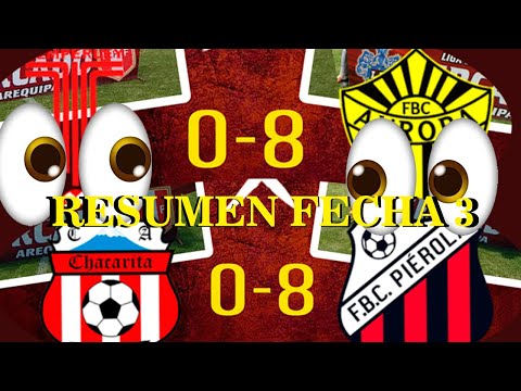 RESUMEN DE LA LIGA DEL CERCADO DE AREQUIPA FECHA 3