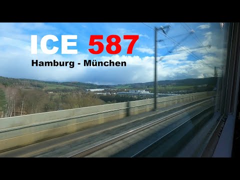 Komplette Fahrt ICE 1 Hamburg - München | Teil 2: Verspätung aufholen