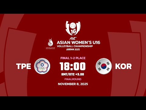 [ L!VE I GOLD MATCH ] CHINESE TAIPEI VS KOREA I 2ND ASIAN WOMEN'S U16 CHAMPIONSHIP