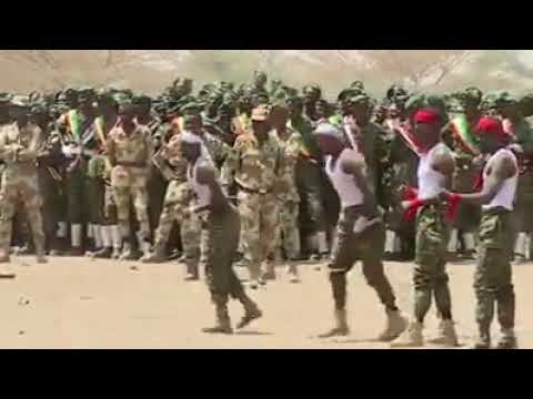 በእሳት የተቃጠለው ወታደር