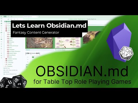 Obsidian - Fantasy Content Generator