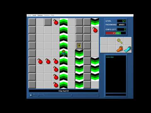 CCLP1 level 64 solution - 45 seconds