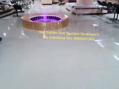 Brown indoor ring fountain