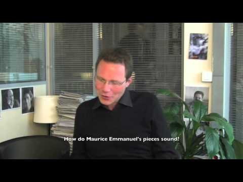 Christophe Corbier à propos de Maurice Emmanuel