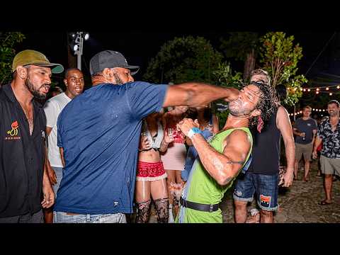 Karen Acts Tough But Gets KNOCKED OUT COLD!