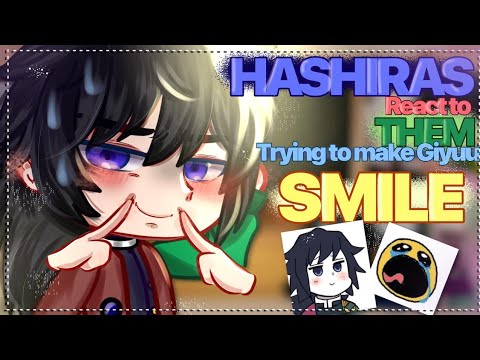 || Hashiras react to them trying to make Giyuu smile || animations || memes || no ships || kny GC