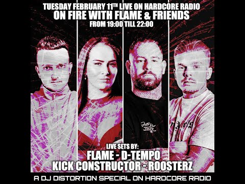 Flame & friends feat. Kick constructor - D-Tempo - DJ Flame - Roosterz Hosted by DJ Distortion RTC