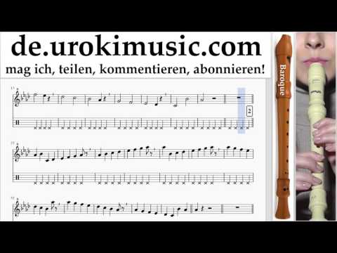 Blockflötenunterricht B. The Chainsmokers ft. Halsey - Closer Teil#1 um-995