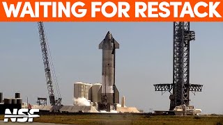 Ship 28 Awaits Re-stacking on Booster 10 | SpaceX Boca Chica