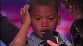 7 year old rap &quot;Logic Ballin&quot; by Logic On America Got Talent (Shocks judges And Cry&#39;s)