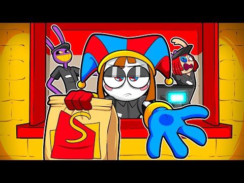 Pomni and the Digital Circus went to WORK at a Fast Food