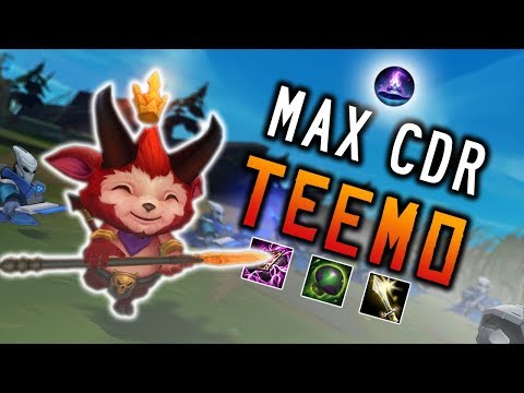 Max CDR (53%) Teemo - Ultimate Hat Build -  9s Shrooms