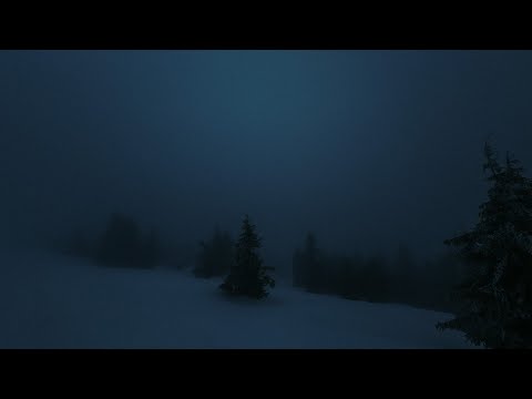 Winter Storm Deep in Mountains during Night | NO LOOP | 6 Hours of Real Wind and Silence Ambience
