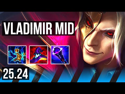 VLADIMIR vs AKALI (MID) | 60K damage, 6k gold comeback | BR Challenger | 25.24