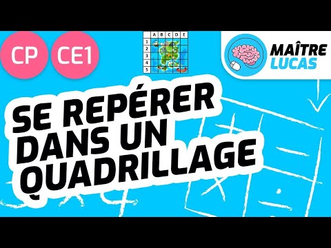 Se repérer sur un quadrillage CP - CE1 - Cycle 2 - Maths - Géométrie