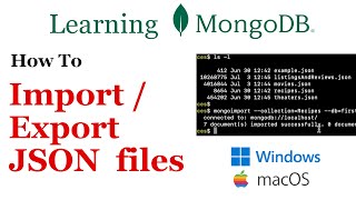 MongoDB - How to Import and Export JSON Files [MongoDB# 02]