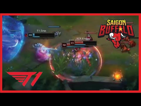 T1 Zeus TURNS a 2v1 against SGB [MSI 2022]