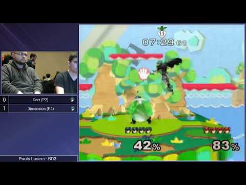 CT GamerCon 2 SSBM - Cort (Black Marth) vs. Dimension (Red Marth) - Melee Pools