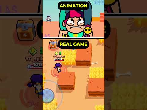 Fang Got Cheesed By Chester! Animation VS Real Game!? 💀👽 #brawlstars #shorts