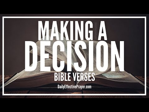 Bible Verses On Making a Decision | Scriptures To Help Make a Decision (Audio Bible) Video