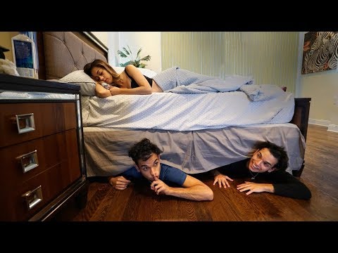 Funny stupid videos - Sleeping under bed