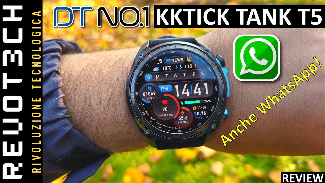 DTNO.1 KKTICK TANK T5: Un Rugged Watch dall'Autonomia Infinita (a 50€) - Review