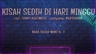 Download lagu Kisah Sedih Di Hari Minggu - Karaoke Untuk Nada Wanita #marshanda mp3