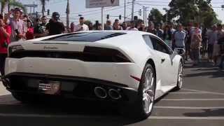 preview picture of video 'Lamborghinin Huracán LP 610-4 revving at Lamborghini Newport Beach'