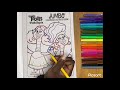Coloring The Trolls TrollsTopia Jumbo Coloring Book