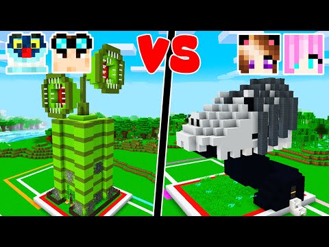 I'm building Long Horse's house in Minecraft! 💀 - House Challenge