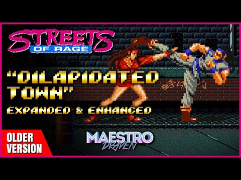 "Dilapidated Town" • Stage 2 (Expanded & Enhanced) - STREETS OF RAGE