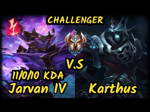 ESG Agurin (JARVAN IV) vs KARTHUS - 11/0/10 KDA JUNGLE CHALLENGER GAMEPLAY - EUW