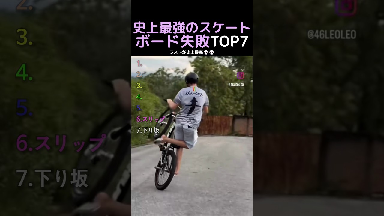 史上最強のスケートボード失敗TOP7