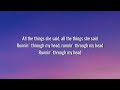 T A T U All The Things She Said Lyrics Video