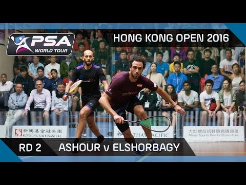 Squash: Hong Kong Open 2016 – Ashour gegen Mar. ElShorbagy – Highlights der 2. Runde