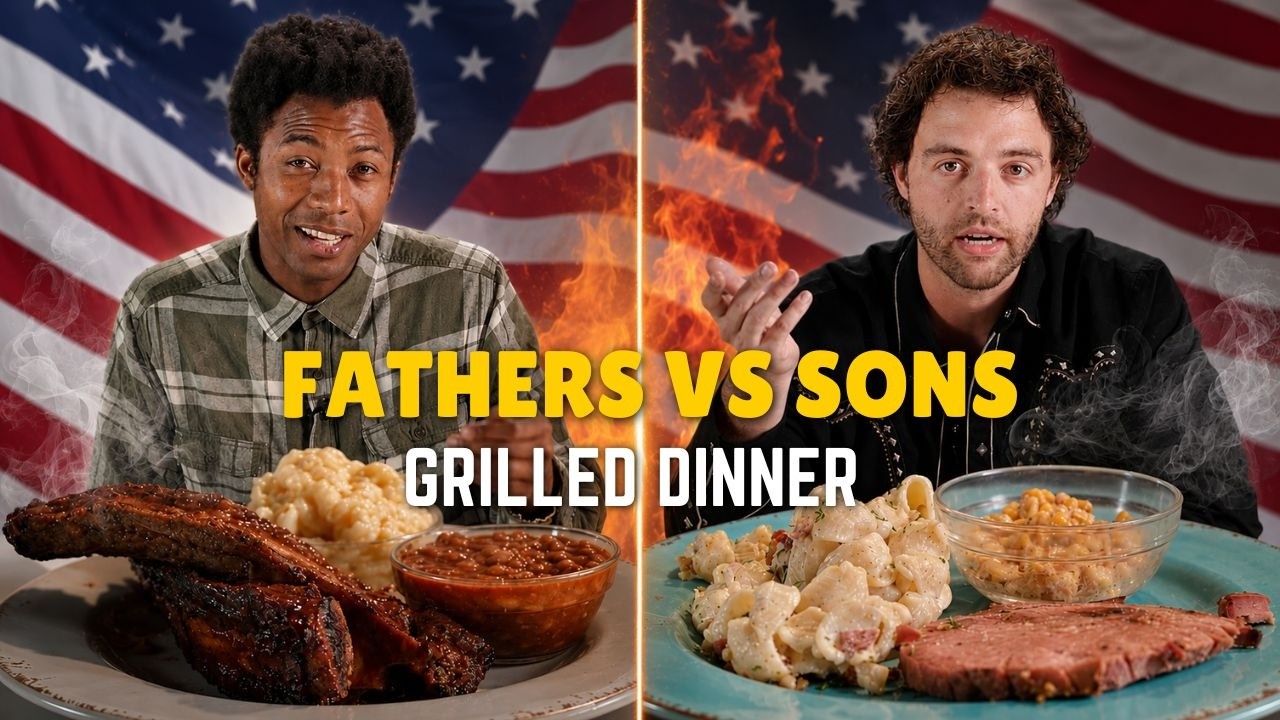 Fathers vs Sons: We Try Each Other's Grilled Dinners ⎸ Taste Wars