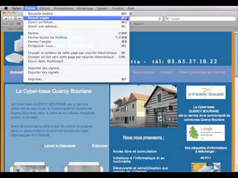 comment ouvrir onglet safari