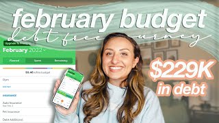 BUDGET WITH ME FEBRUARY 2022 | my debt free journey