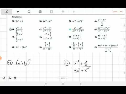 Fracciones escritas como potencias de exponente negativo
